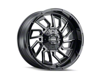 Mayhem Wheels Flywheel Gloss Black Milled 6-Lug Wheel; 20x10; -19mm Offset (21-24 Bronco, Excluding Raptor)