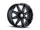 Mayhem Wheels Monstir Gloss Black Milled 6-Lug Wheel; 22x10; -19mm Offset (21-24 Bronco, Excluding Raptor)