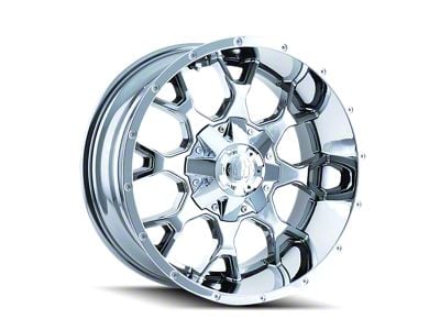 Mayhem Wheels Warrior Chrome 6-Lug Wheel; 20x9; 0mm Offset (21-24 Bronco, Excluding Raptor)