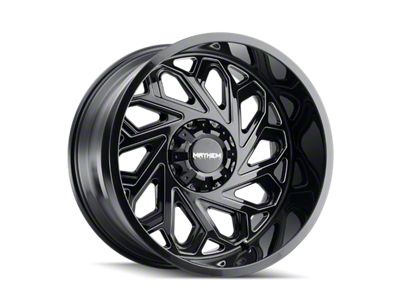 Mayhem Wheels Essex Gloss Black Milled 6-Lug Wheel; 20x12; -51mm Offset (17-24 Titan)