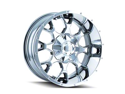 Mayhem Wheels Warrior Chrome 6-Lug Wheel; 20x9; 18mm Offset (16-24 Titan XD)