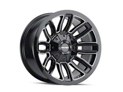 Mayhem Wheels Decoy Gloss Black Milled 6-Lug Wheel; 20x9; 18mm Offset (03-09 4Runner)