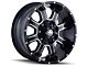 Mayhem Wheels Fierce Gloss Black Milled 6-Lug Wheel; 20x10; -19mm Offset (03-09 4Runner)