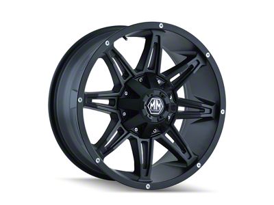 Mayhem Wheels Rampage Matte Black 6-Lug Wheel; 17x9; -12mm Offset (03-09 4Runner)