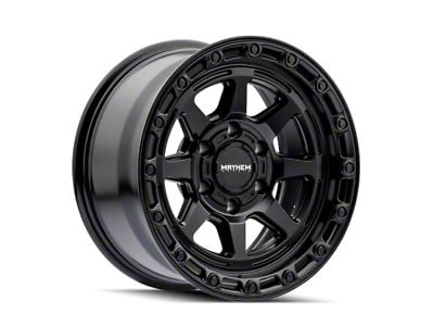 Mayhem Wheels Ridgeline Satin Black 6-Lug Wheel; 17x8.5; 6mm Offset (03-09 4Runner)