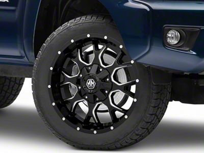 Mayhem Wheels Warrior Black Milled 6-Lug Wheel; 20x9; 18mm Offset (03-09 4Runner)