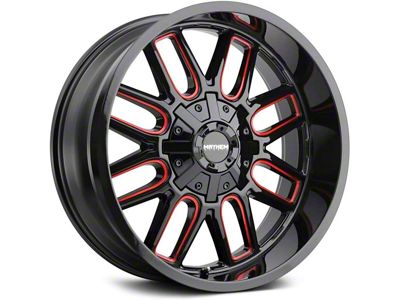 Mayhem Wheels Cogent Black with Prism Red 6-Lug Wheel; 20x9; 0mm Offset (04-15 Titan)