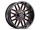 Mayhem Wheels Cogent Black with Prism Red 6-Lug Wheel; 20x9; 18mm Offset (04-15 Titan)