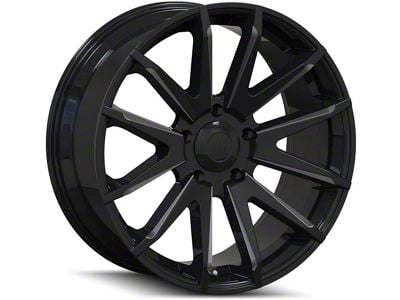 Mayhem Wheels Crossfire Gloss Black Milled 6-Lug Wheel; 20x9.5; 18mm Offset (04-15 Titan)