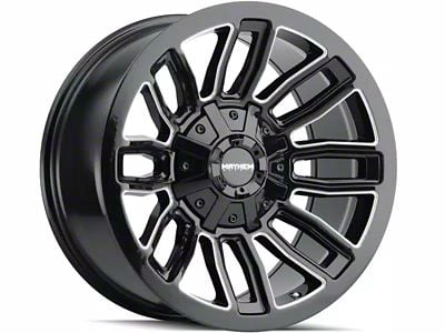 Mayhem Wheels Decoy Gloss Black Milled 6-Lug Wheel; 20x10; -26mm Offset (04-15 Titan)