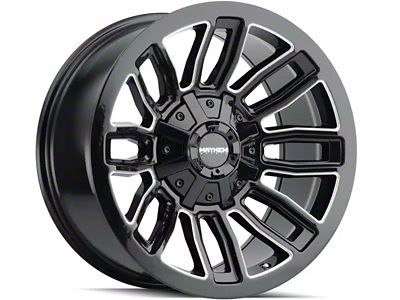 Mayhem Wheels Decoy Gloss Black Milled 6-Lug Wheel; 20x9; 11mm Offset (04-15 Titan)