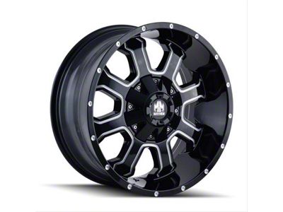 Mayhem Wheels Fierce Gloss Black Milled 6-Lug Wheel; 20x9; 0mm Offset (04-15 Titan)