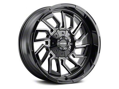 Mayhem Wheels Flywheel Gloss Black Milled 6-Lug Wheel; 20x9; 0mm Offset (04-15 Titan)