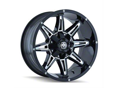 Mayhem Wheels Rampage Black Milled 6-Lug Wheel; 20x9; 0mm Offset (04-15 Titan)