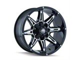 Mayhem Wheels Rampage Black Milled 6-Lug Wheel; 20x9; 18mm Offset (04-15 Titan)