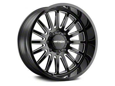 Mayhem Wheels Utopia Gloss Black Milled 6-Lug Wheel; 20x9; 18mm Offset (04-15 Titan)