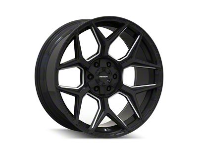 Mayhem Wheels Vanquish Gloss Black Milled 6-Lug Wheel; 20x9; 0mm Offset (04-15 Titan)