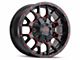 Mayhem Wheels Warrior Black with Prism Red 6-Lug Wheel; 20x9; 18mm Offset (04-15 Titan)