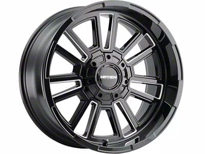 Mayhem Wheels Apollo Gloss Black Milled 6-Lug Wheel; 20x10; -19mm Offset (05-15 Tacoma)