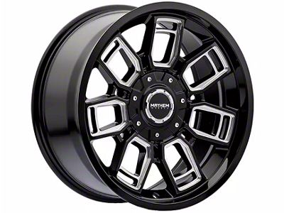 Mayhem Wheels Ordinance Gloss Black Milled 6-Lug Wheel; 20x9; 0mm Offset (05-15 Tacoma)