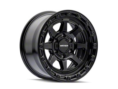 Mayhem Wheels Ridgeline Satin Black 6-Lug Wheel; 17x8.5; -6mm Offset (05-15 Tacoma)