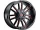 Mayhem Wheels Apollo Gloss Black with Prism Red 6-Lug Wheel; 20x10; -19mm Offset (10-24 4Runner)