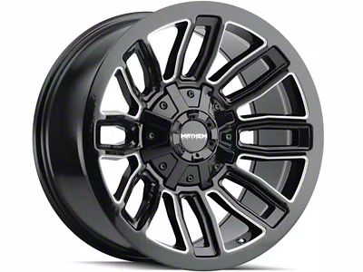 Mayhem Wheels Decoy Gloss Black Milled 6-Lug Wheel; 20x9; 11mm Offset (10-24 4Runner)