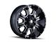 Mayhem Wheels Fierce Gloss Black Milled 6-Lug Wheel; 20x9; 18mm Offset (10-24 4Runner)