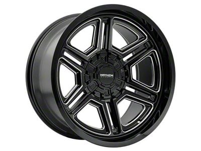 Mayhem Wheels Hermosa Gloss Black Milled 6-Lug Wheel; 20x9; 18mm Offset (10-24 4Runner)