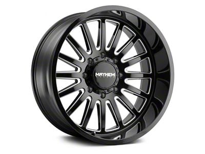 Mayhem Wheels Utopia Gloss Black Milled 6-Lug Wheel; 20x9; 0mm Offset (10-24 4Runner)