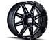 Mayhem Wheels Monstir Gloss Black Milled 6-Lug Wheel; 20x9; 0mm Offset (05-15 Tacoma)