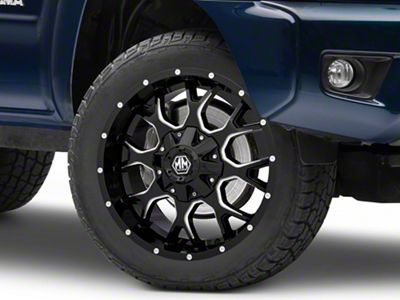 Mayhem Wheels Warrior Black Milled 6-Lug Wheel; 20x10; -25mm Offset (05-15 Tacoma)