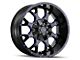 Mayhem Wheels Warrior Black with Prism Blue 6-Lug Wheel; 20x9; 0mm Offset (2024 Tacoma)