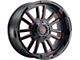 Mayhem Wheels Apollo Gloss Black with Prism Red 6-Lug Wheel; 20x10; -19mm Offset (03-09 4Runner)