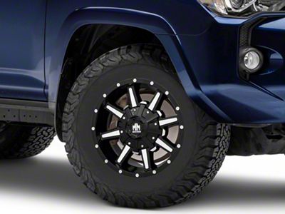 Mayhem Wheels Arsenal Gloss Black Machined 6-Lug Wheel; 17x9; -12mm Offset (10-24 4Runner)