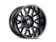 Mayhem Wheels Cogent Gloss Black Milled 6-Lug Wheel; 17x9; -12mm Offset (03-09 4Runner)