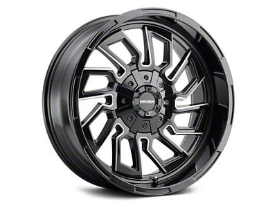 Mayhem Wheels Flywheel Gloss Black Milled 6-Lug Wheel; 20x9; 18mm Offset (03-09 4Runner)