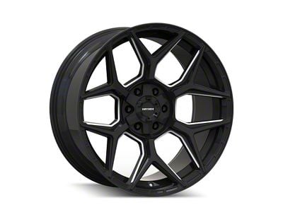 Mayhem Wheels Vanquish Gloss Black Milled 6-Lug Wheel; 20x9; 0mm Offset (03-09 4Runner)