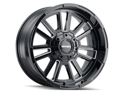 Mayhem Wheels Apollo Gloss Black Milled 6-Lug Wheel; 20x10; -19mm Offset (22-24 Bronco Raptor)