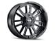 Mayhem Wheels Apollo Gloss Black Milled 6-Lug Wheel; 20x10; -19mm Offset (22-24 Bronco Raptor)