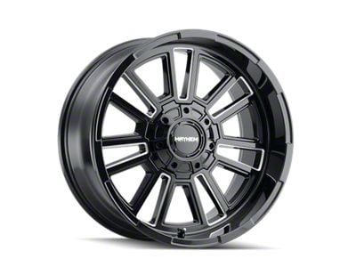 Mayhem Wheels Apollo Gloss Black Milled 6-Lug Wheel; 20x9; 18mm Offset (22-24 Bronco Raptor)