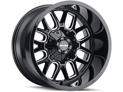 Mayhem Wheels Cogent Gloss Black Milled 6-Lug Wheel; 20x9; 18mm Offset (21-24 Bronco, Excluding Raptor)