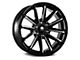 Mayhem Wheels Crossfire Gloss Black Milled 6-Lug Wheel; 22x9.5; 25mm Offset (22-24 Bronco Raptor)