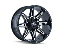 Mayhem Wheels Rampage Gloss Black Milled 6-Lug Wheel; 20x10; -25mm Offset (22-24 Bronco Raptor)