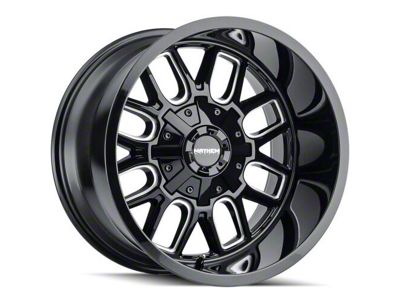 Mayhem Wheels Cogent Gloss Black Milled 6-Lug Wheel; 20x9; 18mm Offset (22-24 Bronco Raptor)