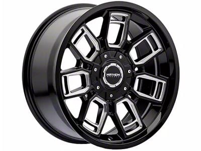 Mayhem Wheels Ordinance Gloss Black Milled 6-Lug Wheel; 20x9; 0mm Offset (22-24 Bronco Raptor)