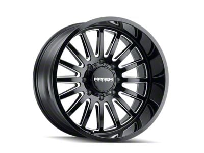 Mayhem Wheels Utopia Gloss Black Milled 6-Lug Wheel; 20x10; -19mm Offset (22-24 Bronco Raptor)