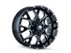 Mayhem Wheels Warrior Gloss Black Milled 6-Lug Wheel; 20x9; -8mm Offset (21-24 Bronco, Excluding Raptor)