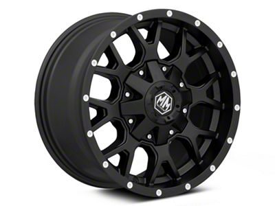 Mayhem Wheels Warrior Matte Black Wheel; 17x9; 18mm Offset (84-01 Jeep Cherokee XJ)