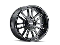 Mayhem Wheels Apollo Gloss Black Milled Wheel; 20x9; 0mm Offset (20-24 Jeep Gladiator JT)